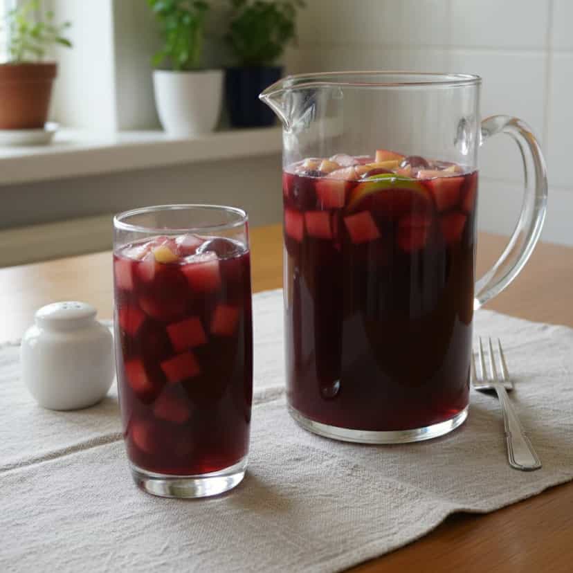 Foto deliciosa de Sangria Refrescante pronta para servir - Coquetéis