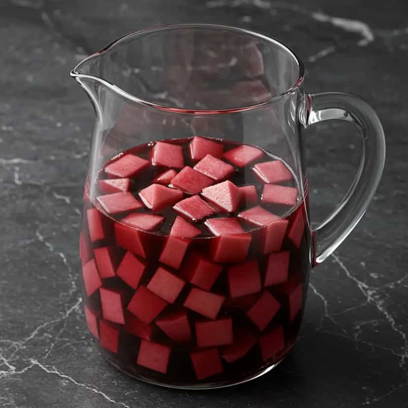Foto deliciosa de Sangria Refrescante de Maçã pronta para servir - Coquetéis