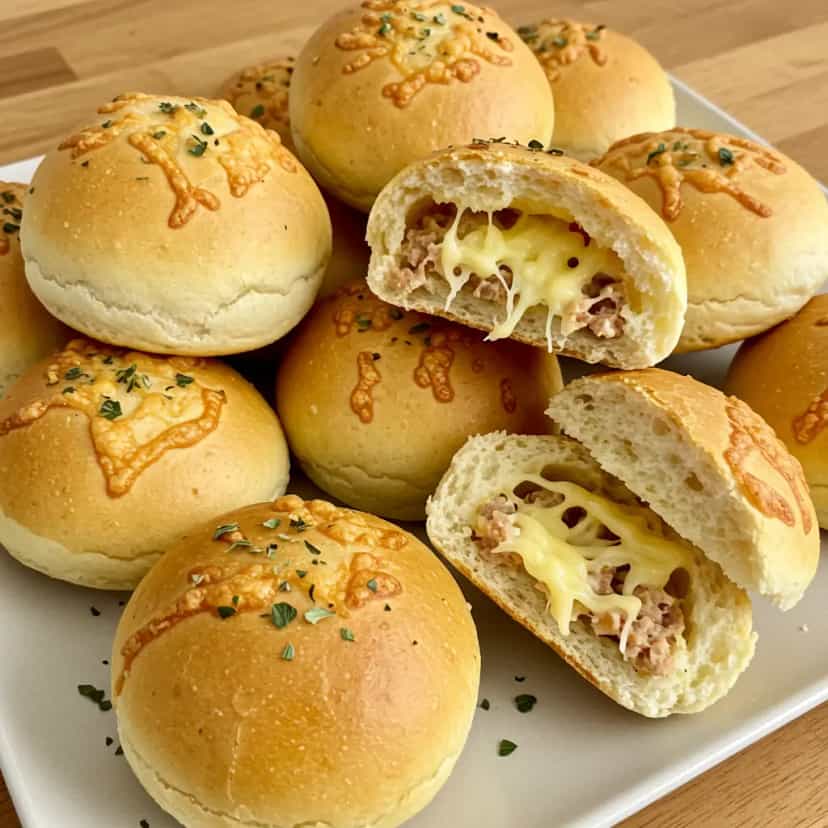Foto deliciosa de São Roque com Calabresa pronta para servir - Lanches de Padaria
