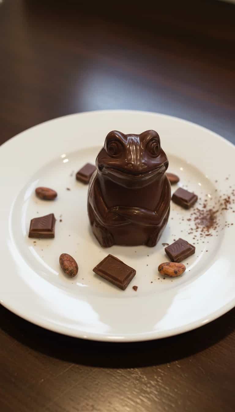 Foto deliciosa de Sapos de Chocolate Cremoso pronta para servir - Pudins & Cremes
