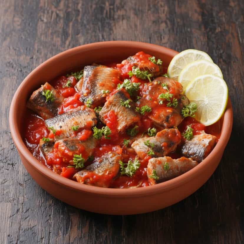 Foto deliciosa de Sardinhas em Escabeche com Ômega 3 pronta para servir - Peixes & Frutos do Mar