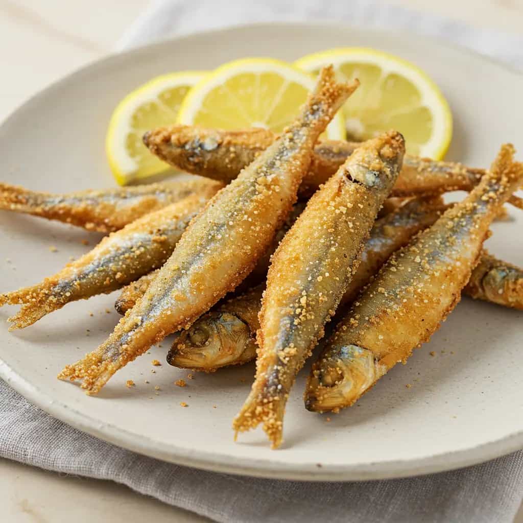 Sardinhas Fritas ao Limão e Alho