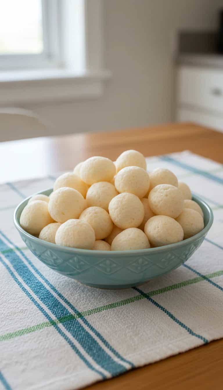 Foto deliciosa de Sequilhos de Leite de Coco pronta para servir - Bolachas & Cookies