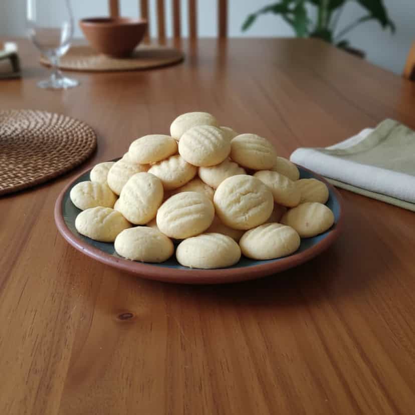 Foto deliciosa de Sequilhos de Limão: Receita Caseira pronta para servir - Brownies & Cookies