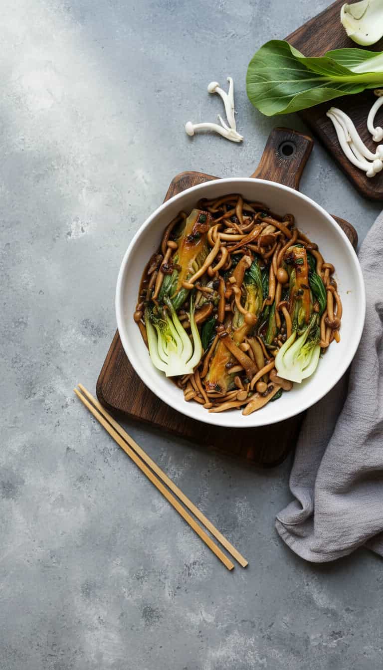 Foto deliciosa de Shimeji Agridoce pronta para servir - Outras Receitas