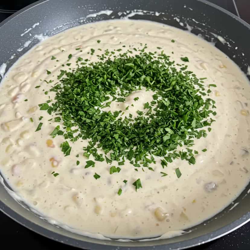 Foto deliciosa de Shimeji Cremoso ao Molho Branco pronta para servir - Outras Receitas