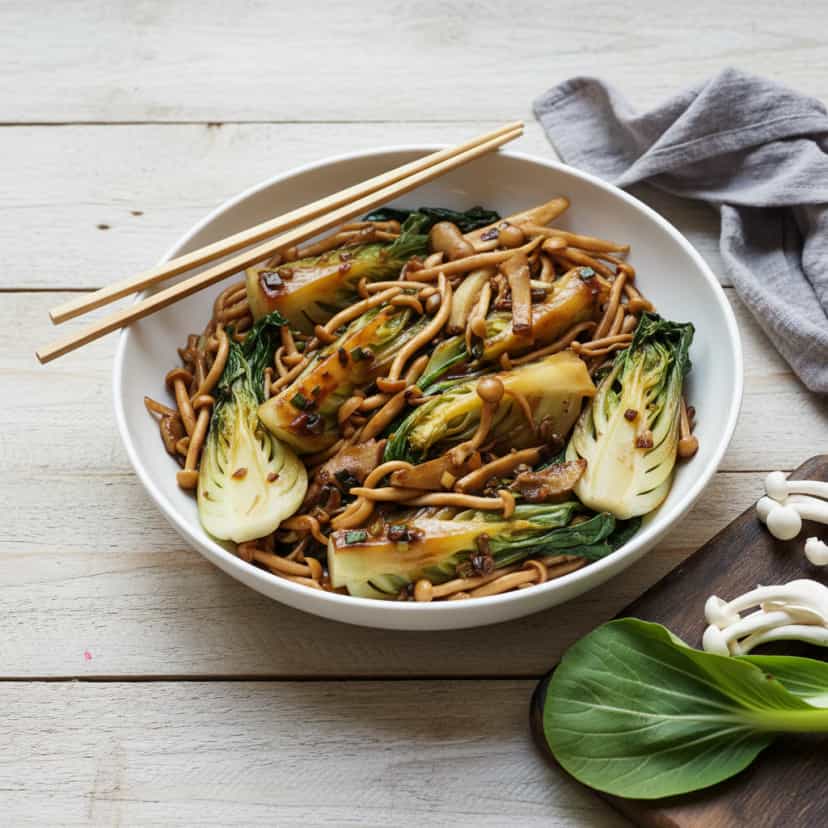 Foto deliciosa de Shimeji na Manteiga pronta para servir - Outras Receitas