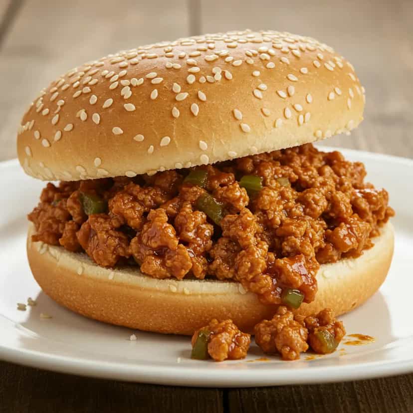 Foto deliciosa de Sloppy Joe à Brasileira pronta para servir - Outras Receitas