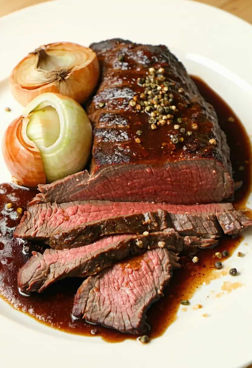 Brisket de Carne Bovino Cozido Lento