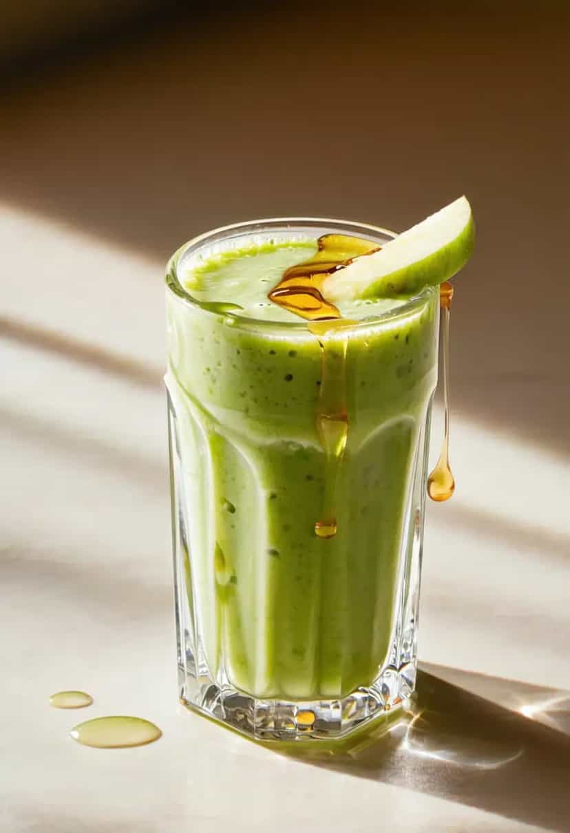 Foto deliciosa de Smoothie de Uva com Maçã pronta para servir - Sucos & Smoothies