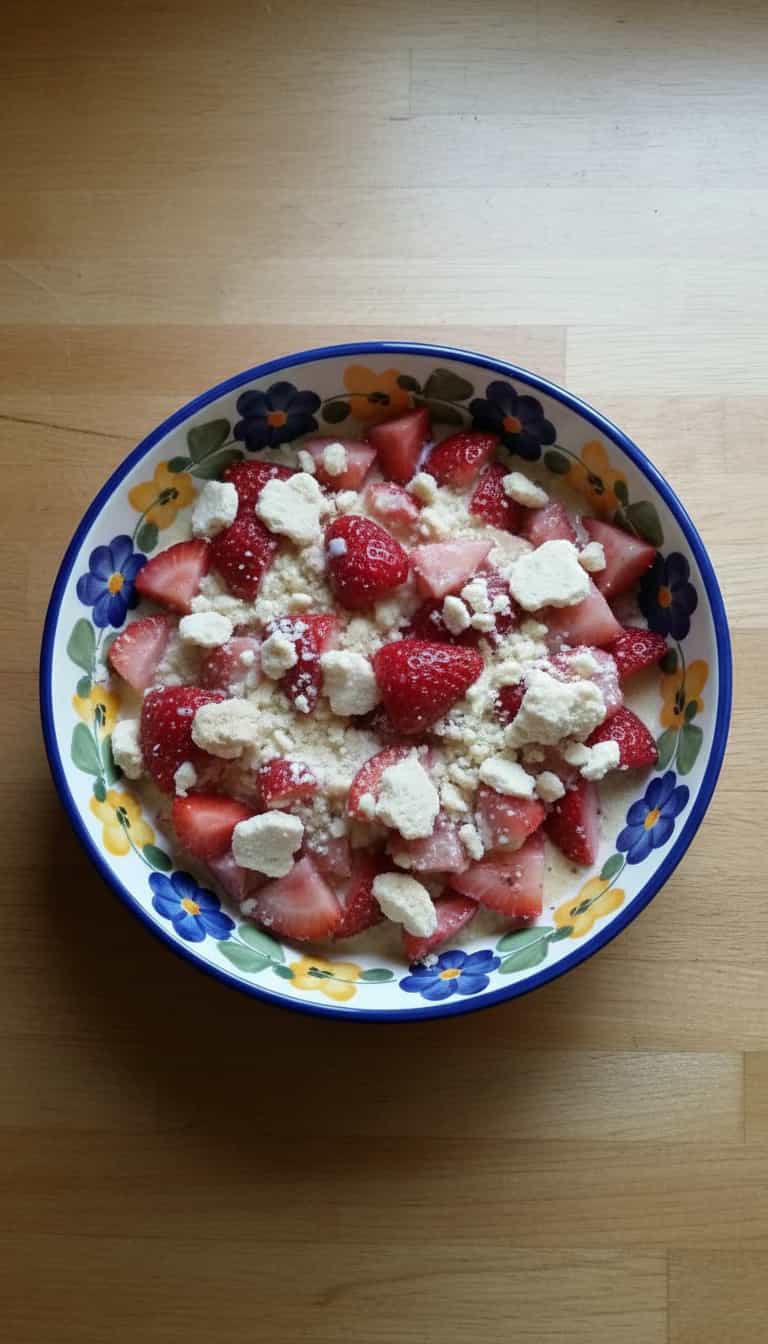 Foto deliciosa de Sobremesa Cremosa de Morango pronta para servir - Pudins & Cremes