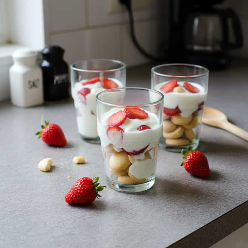 Foto deliciosa de Sobremesa Cremosa de Uva e Chocolate pronta para servir - Pudins & Cremes