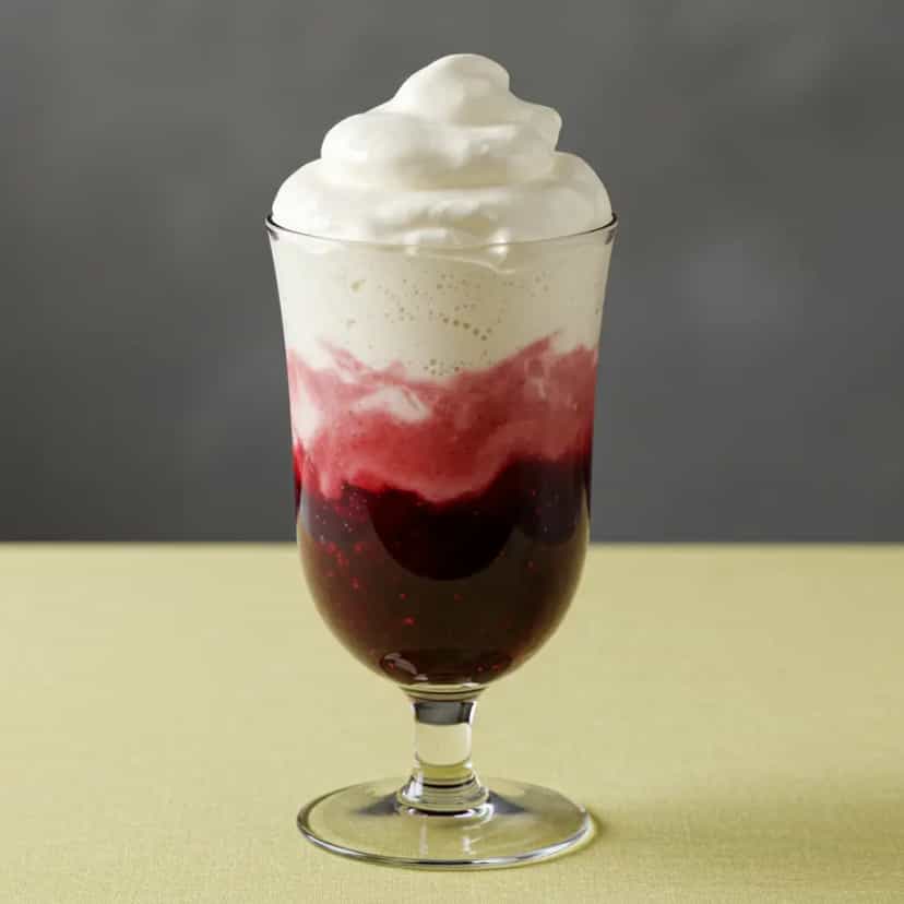 Foto deliciosa de Soda Italiana de Groselha Refrescante pronta para servir - Milkshakes