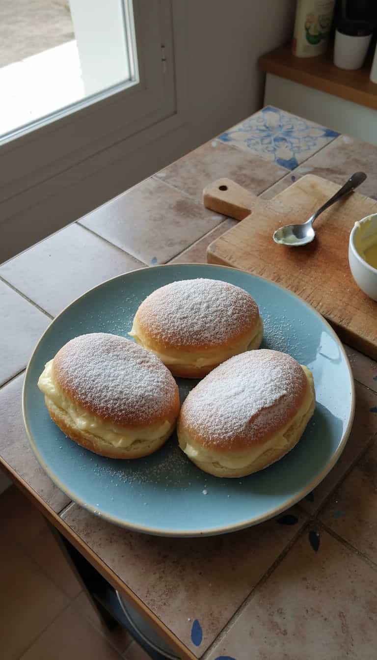 Foto deliciosa de Sonhos de Creme Caseiros pronta para servir - Outras Receitas