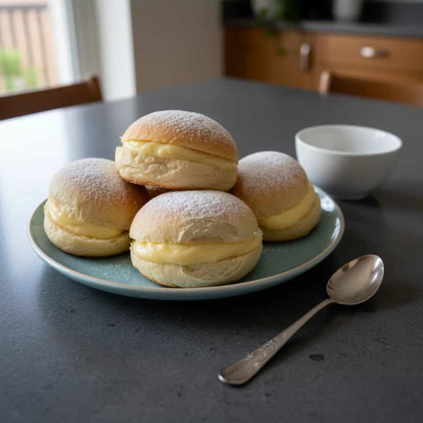 Foto deliciosa de Sonhos de Creme: Receita Caseira pronta para servir - Outras Receitas