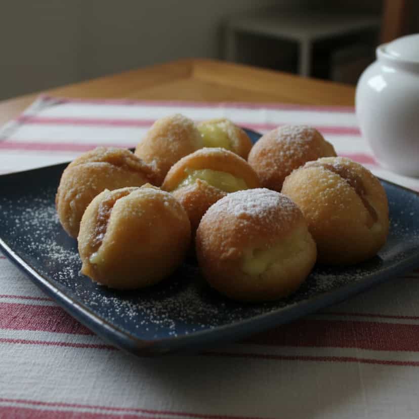Foto deliciosa de Sonhos de Leite Cremoso pronta para servir - Outras Receitas