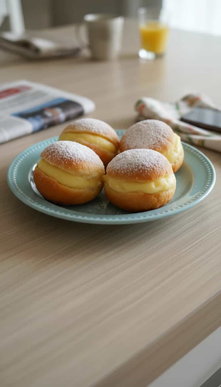 Foto deliciosa de Sonhos de Leite Cremoso pronta para servir - Outras Receitas