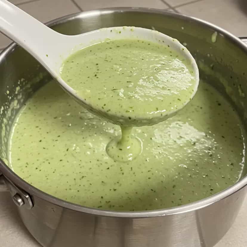 Foto deliciosa de Sopa Cremosa de Brócolis e Couve-flor pronta para servir - Sopas & Caldos