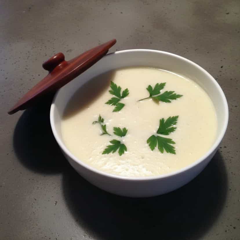 Foto deliciosa de Sopa Cremosa de Couve-flor pronta para servir - Sopas & Caldos