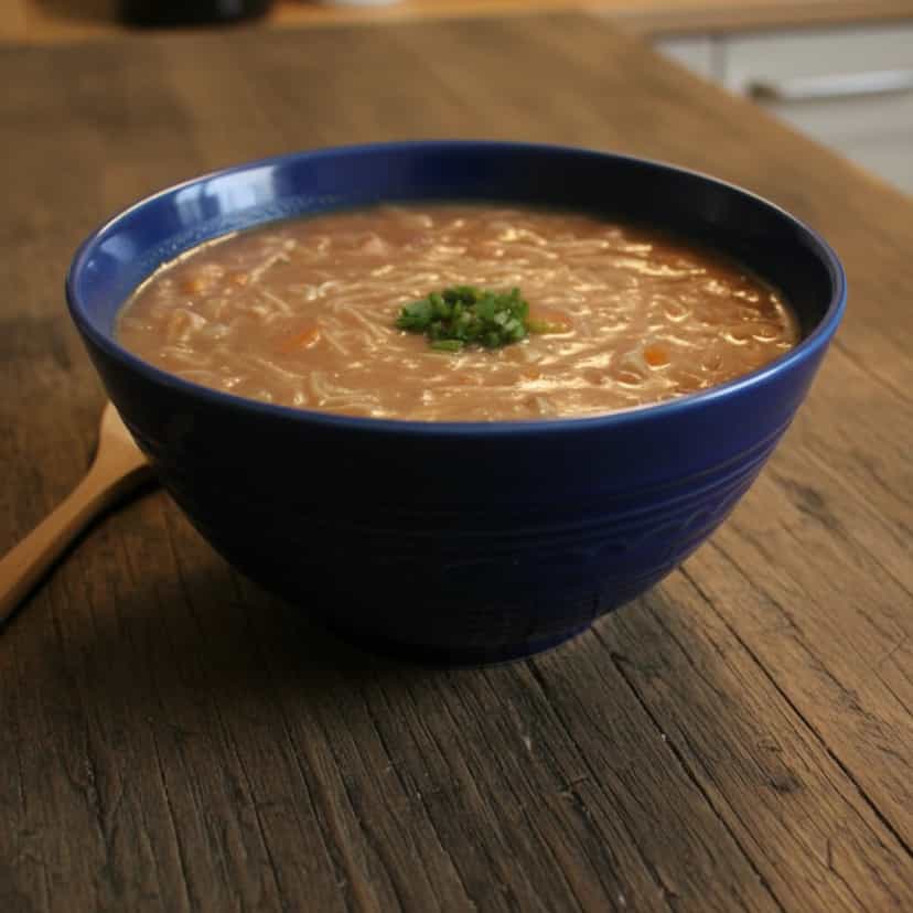 Foto deliciosa de Sopa Cremosa de Feijão pronta para servir - Sopas & Caldos