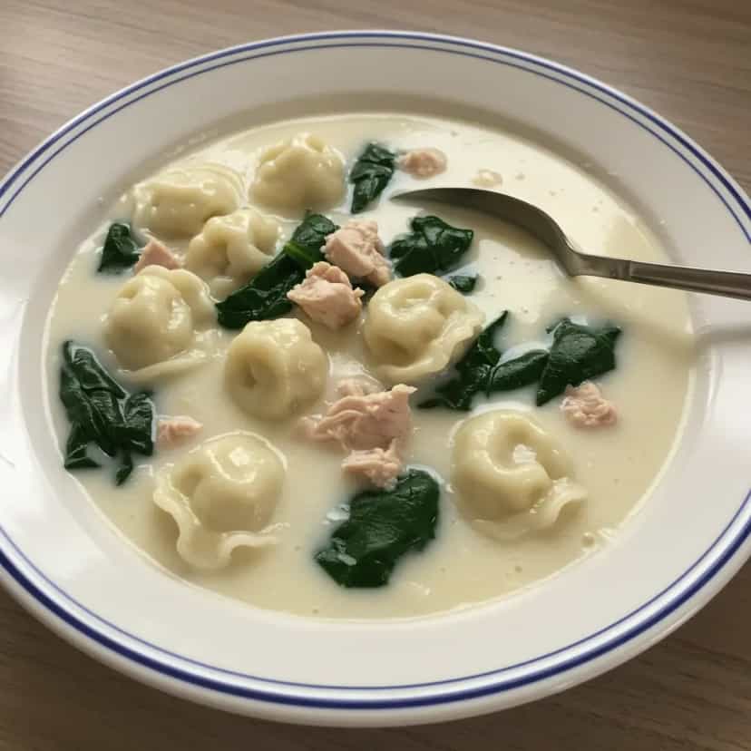 Foto deliciosa de Sopa Cremosa de Frango com Nhoque pronta para servir - Sopas & Caldos