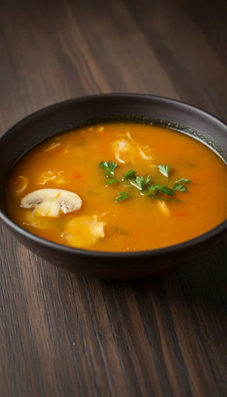 Foto deliciosa de Sopa Cremosa de Mandioca pronta para servir - Sopas & Caldos