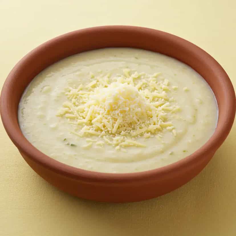 Foto deliciosa de Sopa Cremosa de Palmito Low Carb pronta para servir - Low Carb