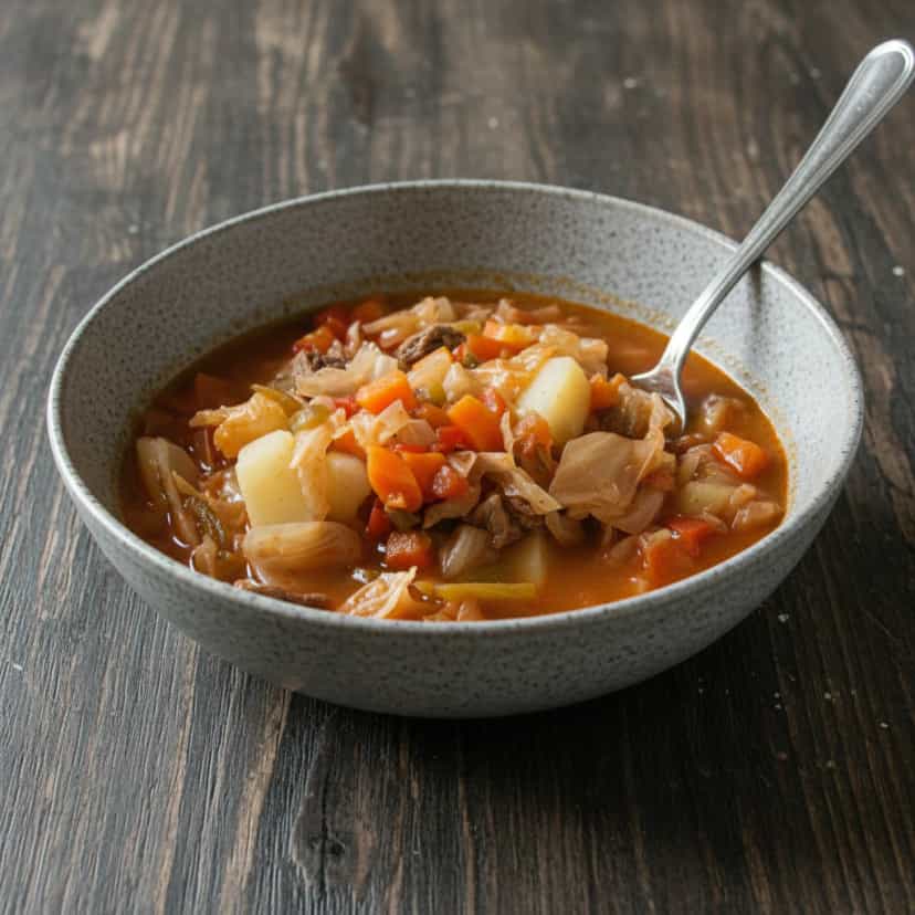 Foto deliciosa de Sopa de Alcatra com Legumes pronta para servir - Sopas & Caldos