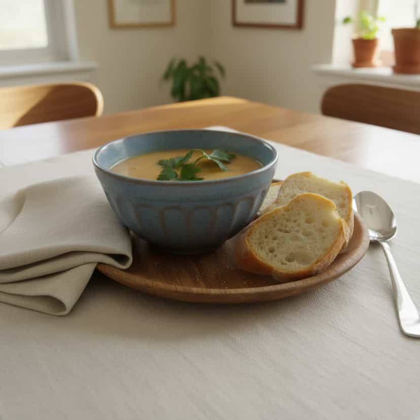 Foto deliciosa de Sopa de Carne e Batata pronta para servir - Sopas & Caldos