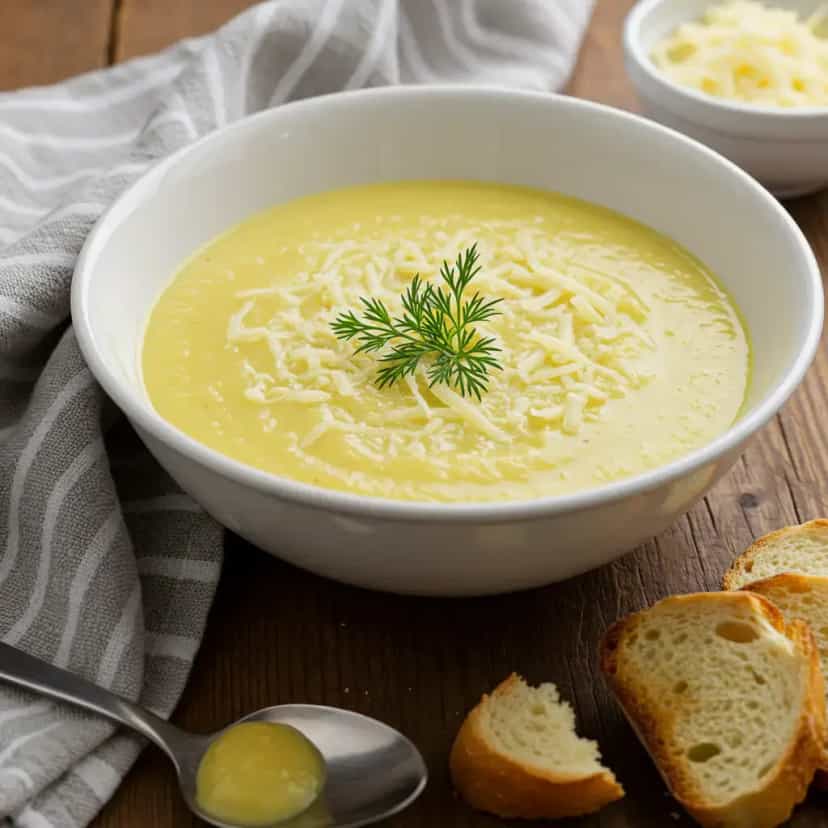 Foto deliciosa de Sopa de Cebola Cremosa pronta para servir - Outras Receitas