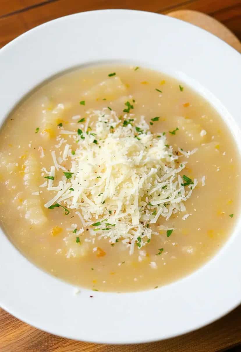 Foto deliciosa de Sopa de Cebola Cremosa pronta para servir - Sopas & Caldos