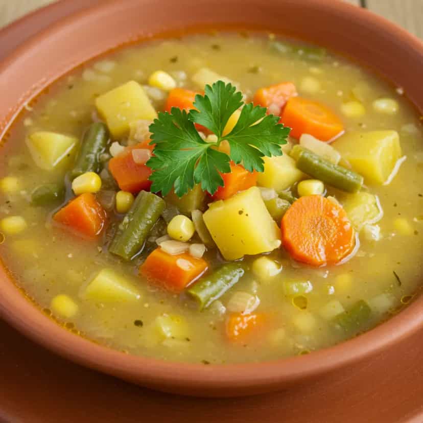 Foto deliciosa de Sopa de Legumes Caseira pronta para servir - Sopas & Caldos