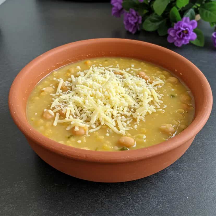 Foto deliciosa de Sopa de Legumes com Feijão pronta para servir - Sopas & Caldos