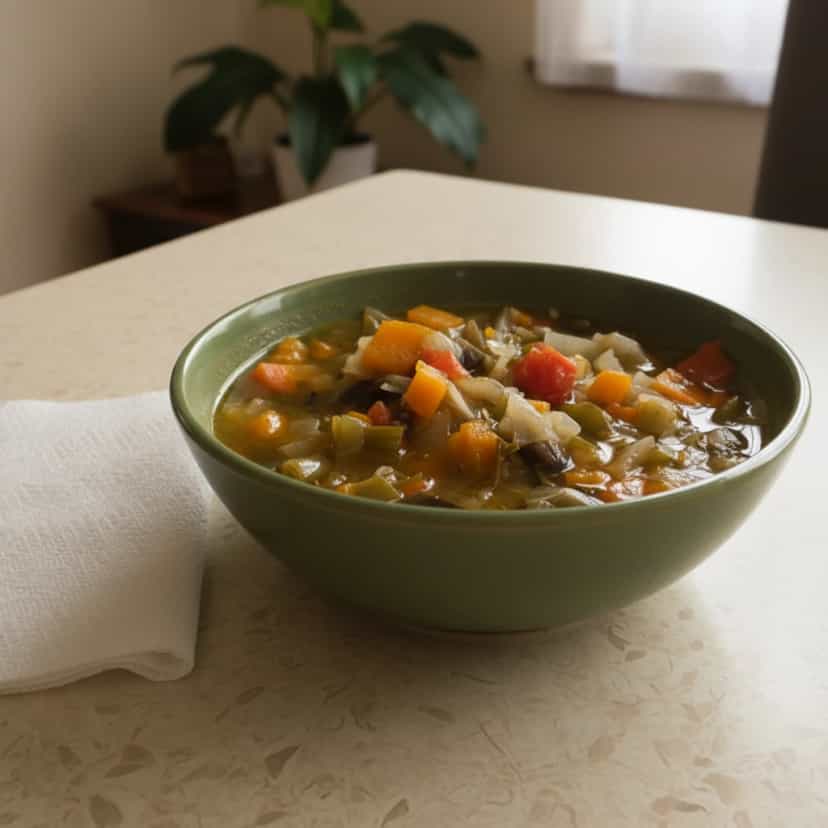 Foto deliciosa de Sopa Detox de Legumes pronta para servir - Sopas & Caldos