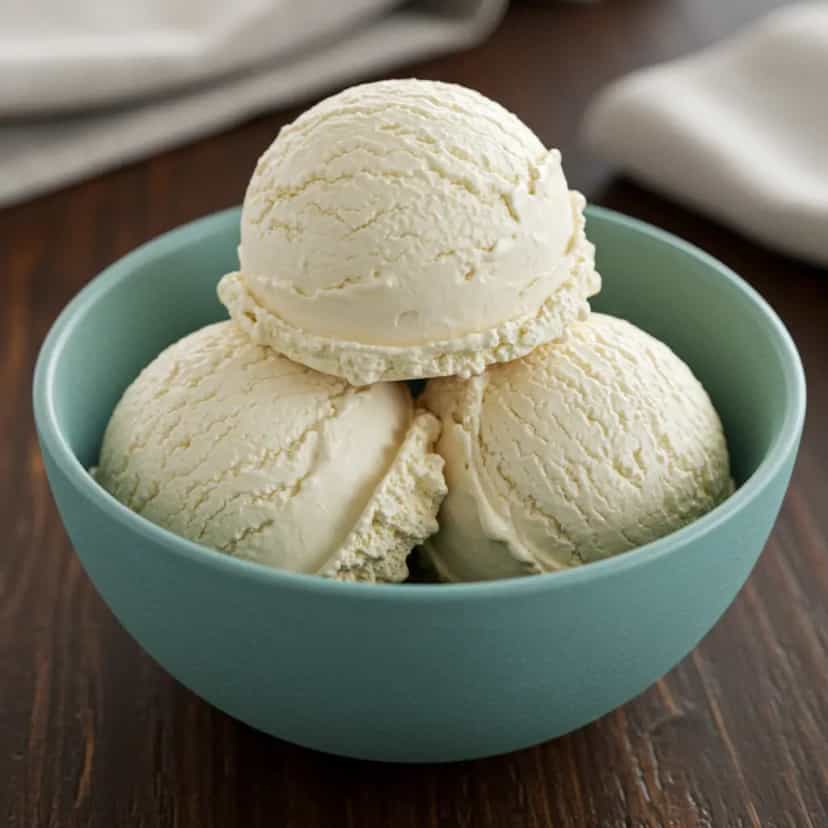 Foto deliciosa de Sorvete Cremoso Caseiro pronta para servir - Doces Gelados & Sorvetes