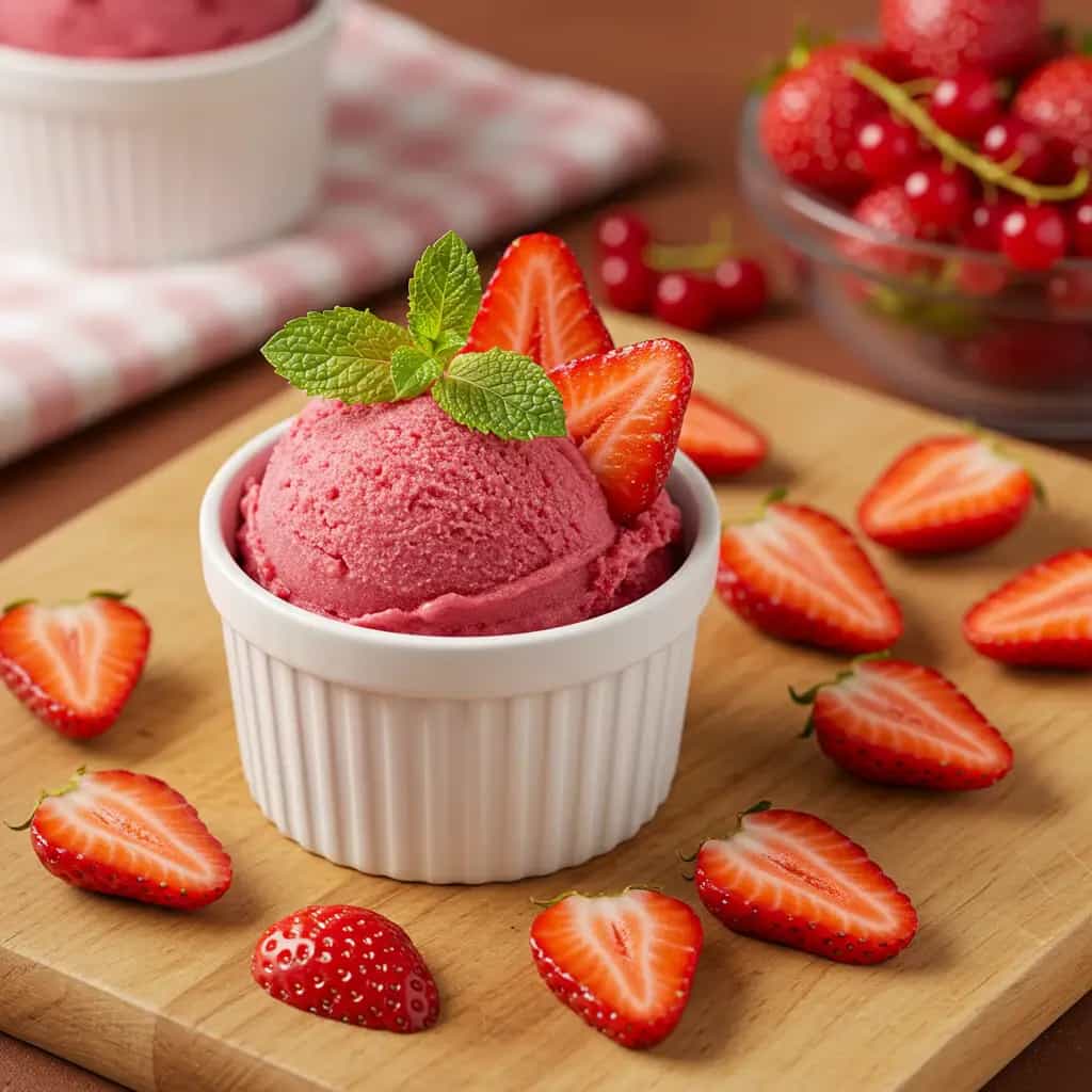 Sorvete Cremoso de Frutas Congeladas