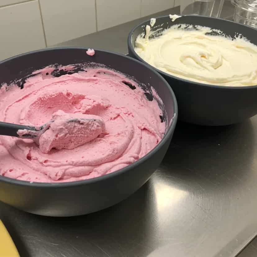 Foto deliciosa de Sorvete Cremoso de Gelatina pronta para servir - Doces Gelados & Sorvetes