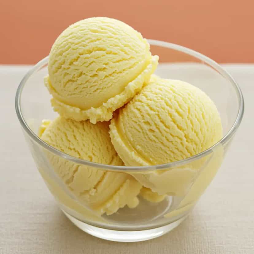 Foto deliciosa de Sorvete Cremoso de Graviola pronta para servir - Doces Gelados & Sorvetes