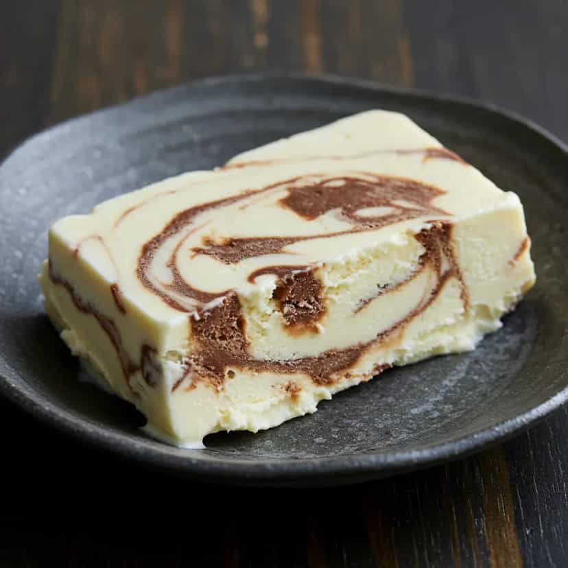 Foto deliciosa de Sorvete Cremoso de Leite Ninho pronta para servir - Doces Gelados & Sorvetes