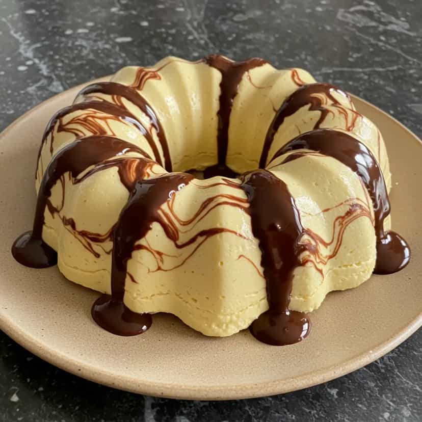 Foto deliciosa de Sorvete de Chocolate com Creme pronta para servir - Doces Gelados & Sorvetes