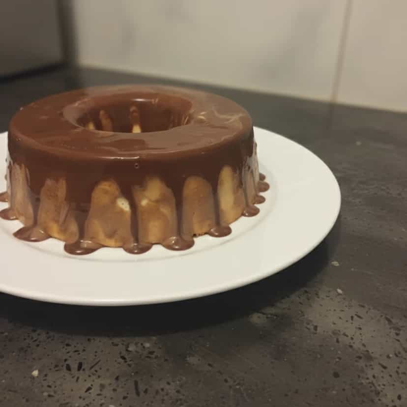Foto deliciosa de Sorvete de Chocolate na Forma pronta para servir - Doces Gelados & Sorvetes