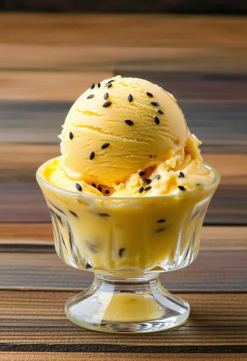 Sorvete de Maracujá Caseiro