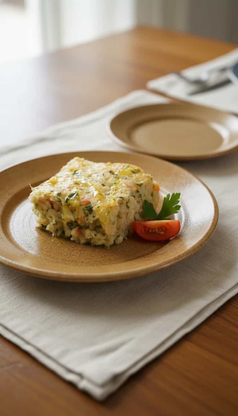 Foto deliciosa de Soufflé Cremoso de Bacalhau pronta para servir - Peixes & Frutos do Mar