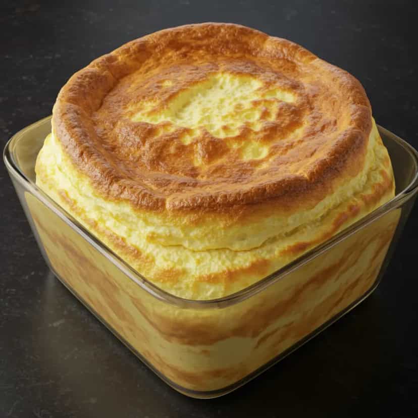 Foto deliciosa de Soufflé de Milho Verde pronta para servir - Almoço & Jantar