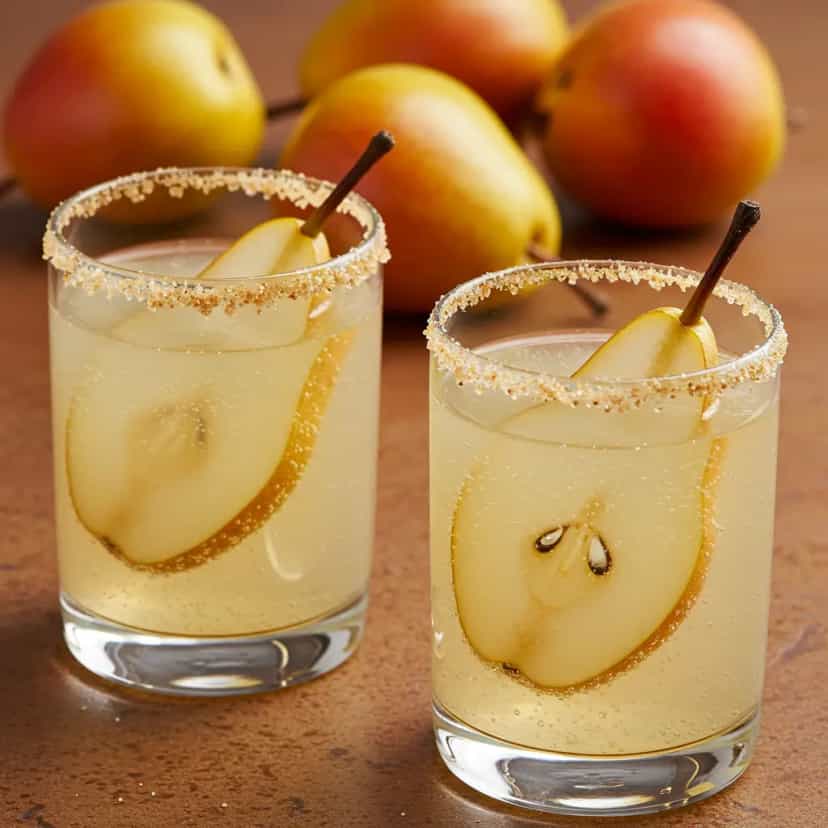Foto deliciosa de Spritz de Pera com Gengibre pronta para servir - Coquetéis