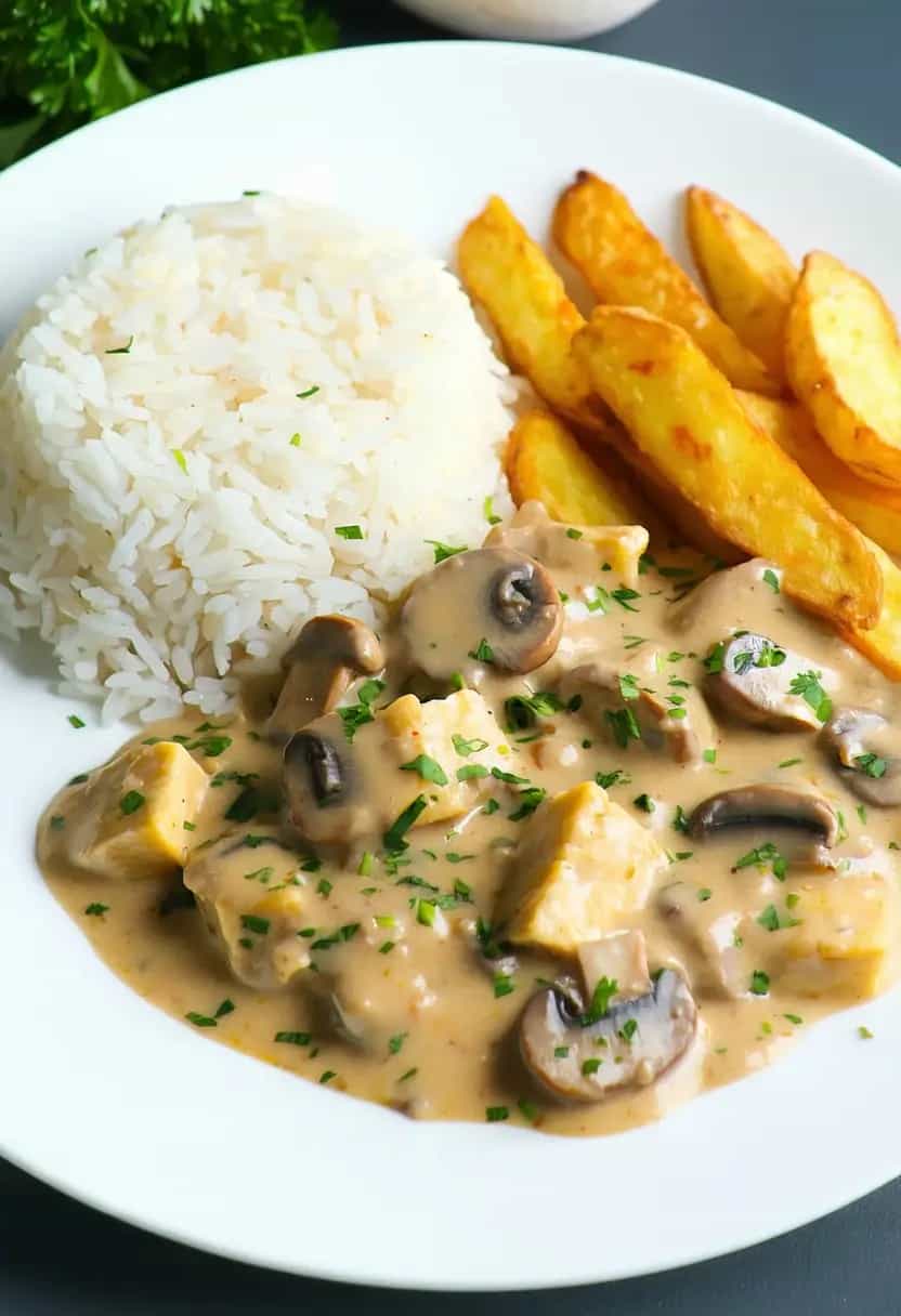 Strogonoff de Frango em Marmitas