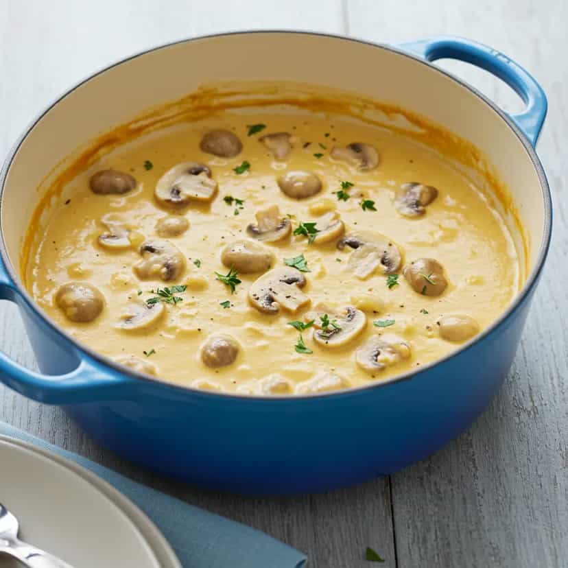 Foto deliciosa de Strogonoff de Pescada Branca Cremoso pronta para servir - Outras Receitas