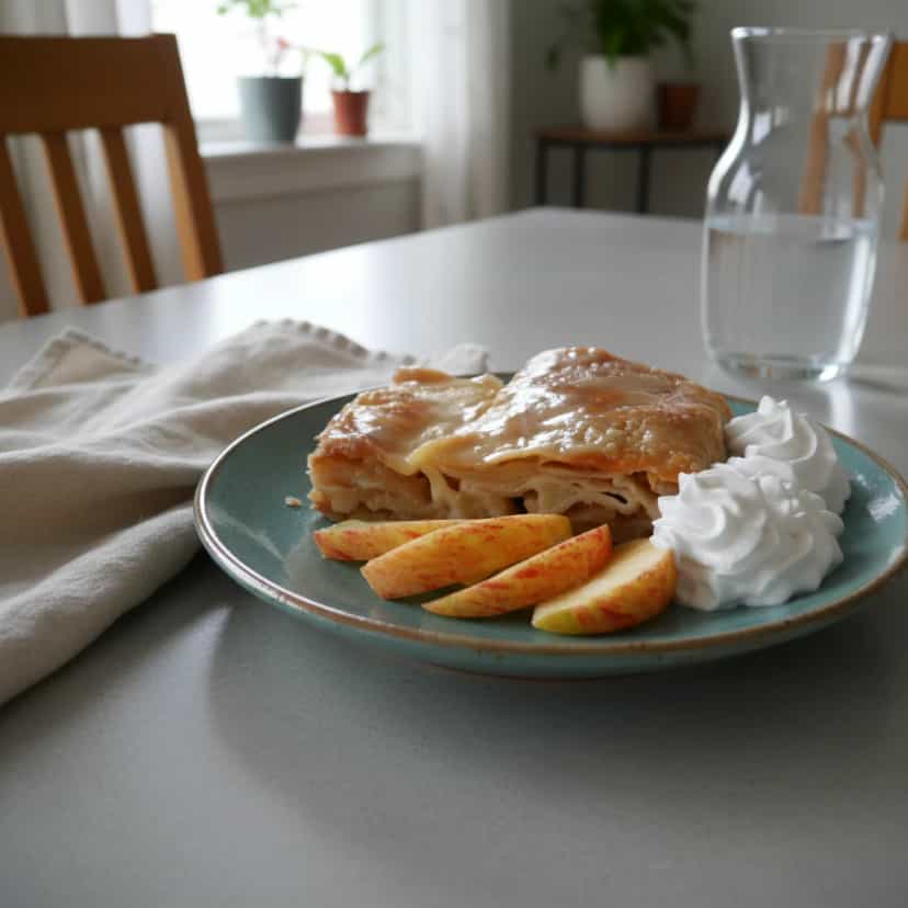 Foto deliciosa de Strudel de Maçã Caseiro pronta para servir - Tortas & Tortinhas