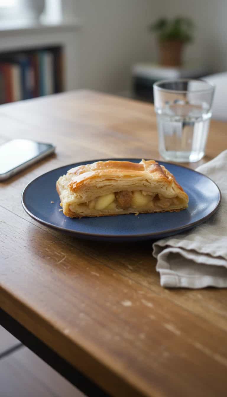 Foto deliciosa de Strudel de Maçã Caseiro pronta para servir - Tortas & Tortinhas