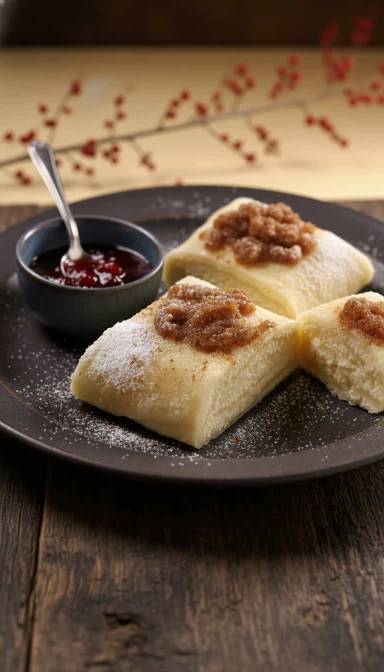 Foto deliciosa de Strudel Salgado Light de Ricota pronta para servir - Salgadinhos
